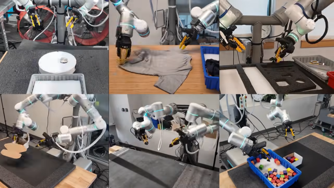 Reference image for: From folding boxes to fixing vacuums, GEN-1 robotics model hits 99% reliability