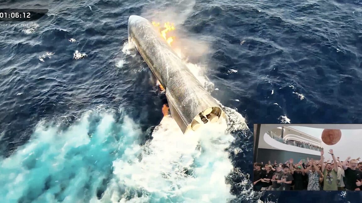 Reference image for: SpaceX eyes tower catch for next Starship after auspicious end to 13th flight