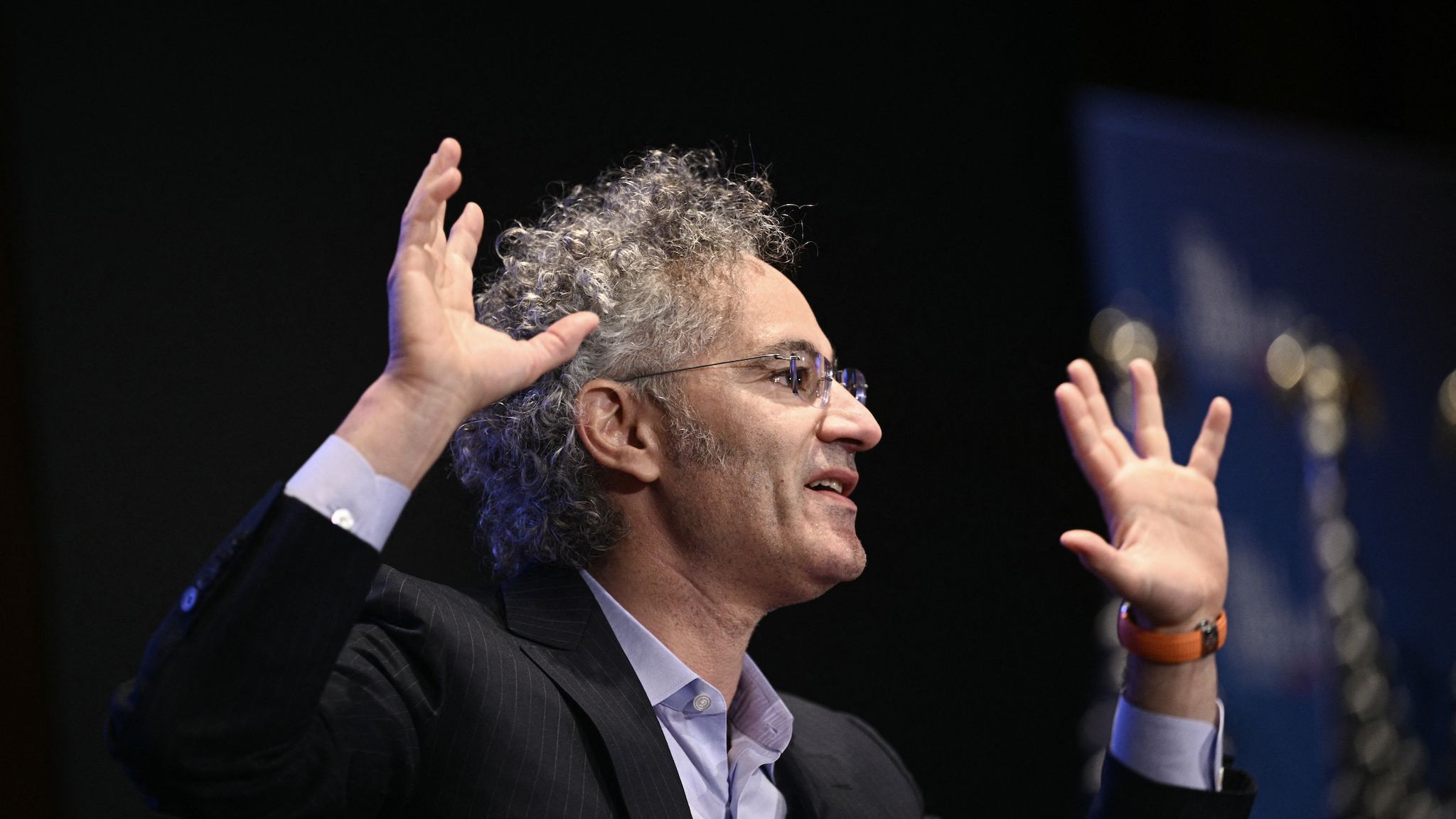 Reference image for: Palantir CEO Alex Karp claims AI companies are stealing customers' data while charging them for unproductive