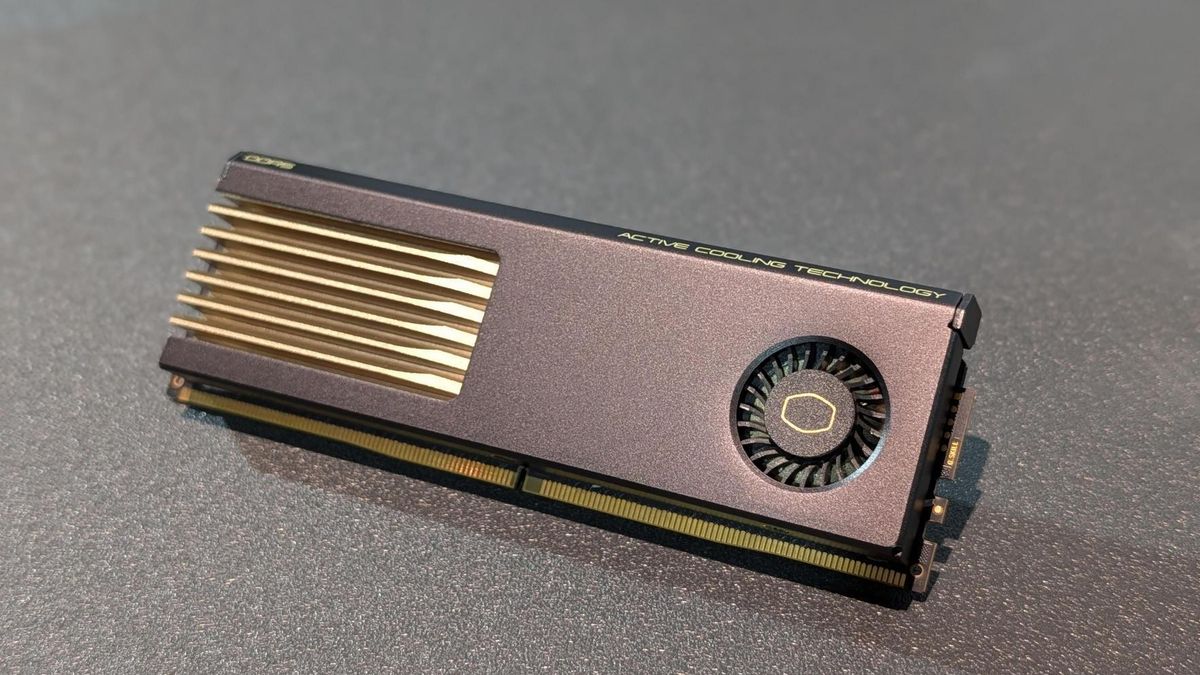 Reference image for: Cooler Master is bringing active cooling to DDR5 RAM, promising up to 15-degree temperature drops