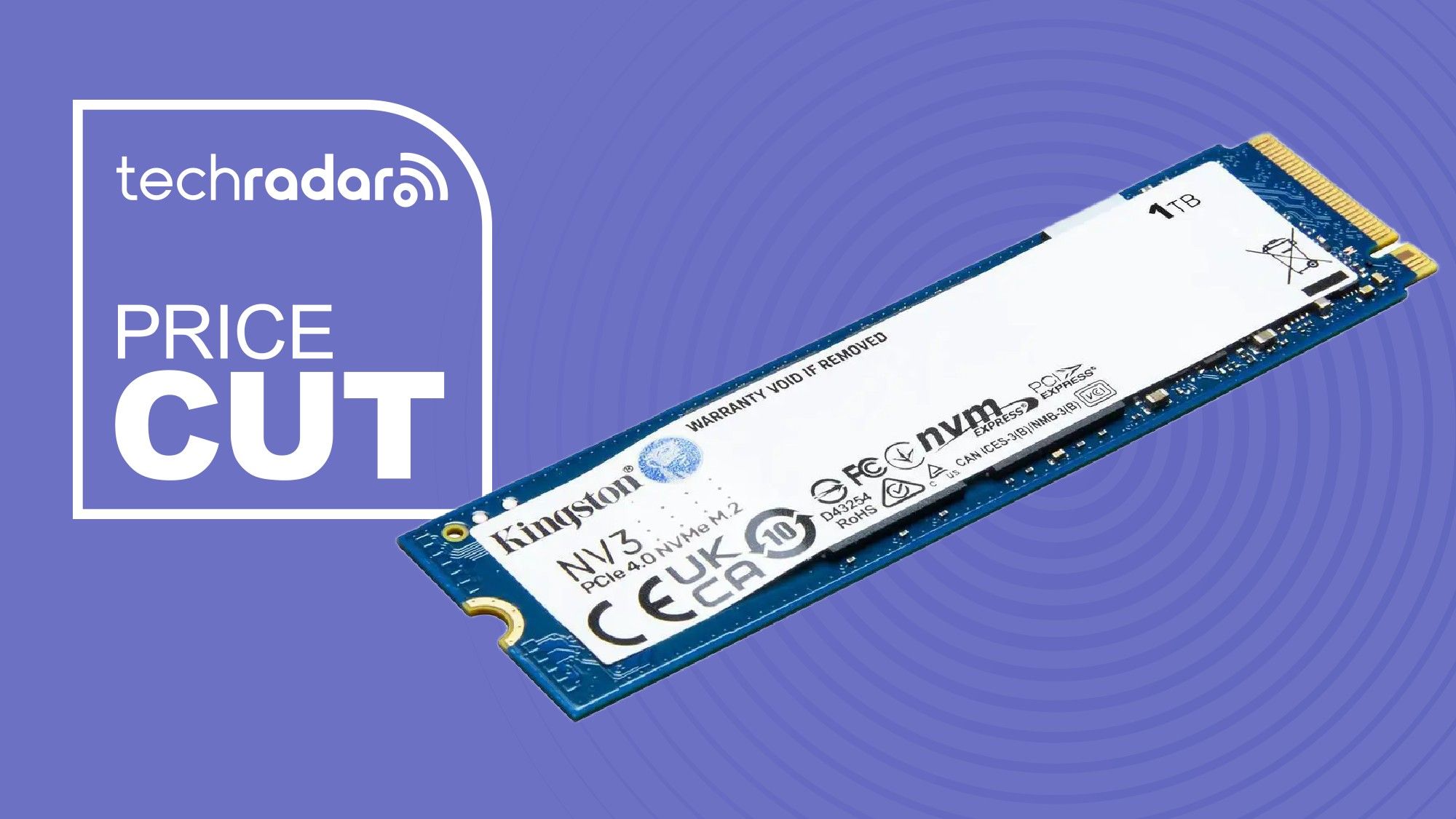 Reference image for: Kingston's speedy NV3 1TB PCIe 4.0 SSD is down to $157 at Newegg for Labor Day