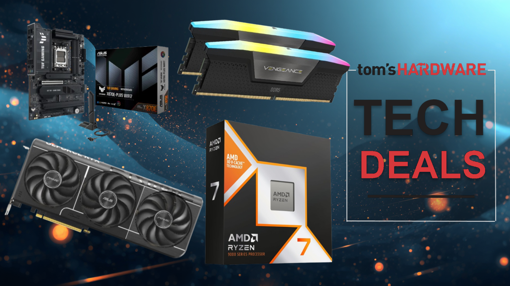 Reference image for: Save $444 on this top-tier gaming PC combo with Asus Prime RTX 5070, Ryzen 9850X3D, X870E motherboard, and