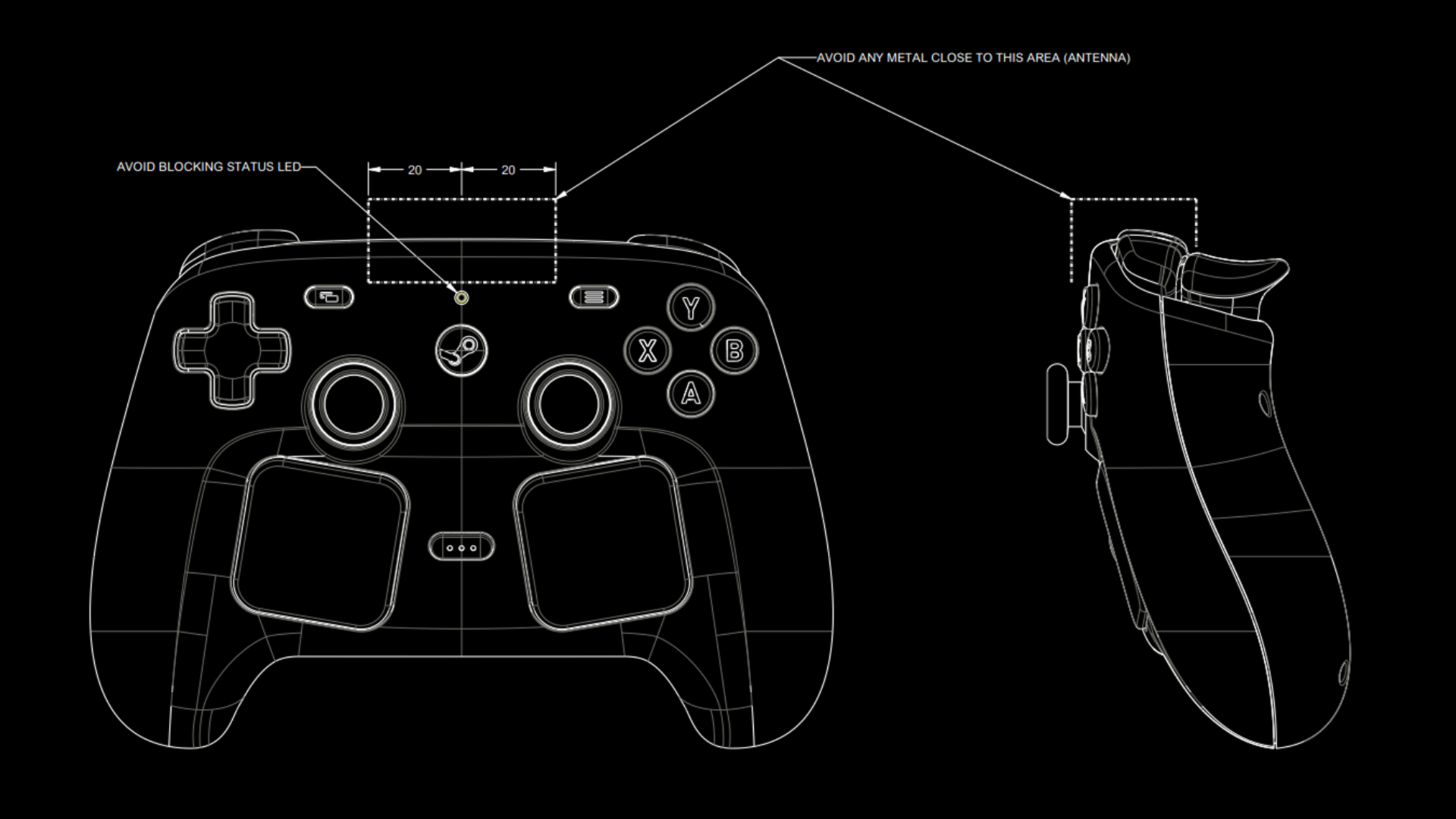 Reference image for: Steam Controller and Puck CAD files officially released under a Creative Commons license