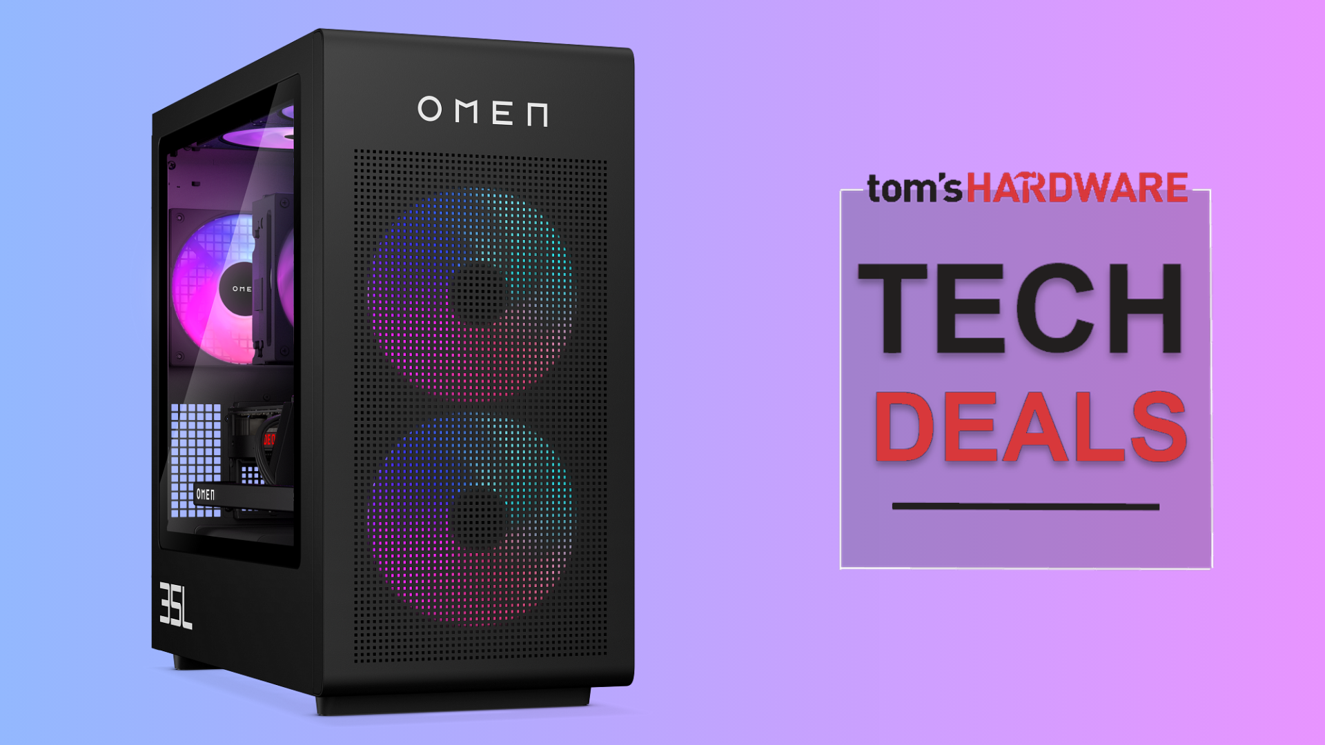 Reference image for: Save a massive $1,100 on this RTX 5080 gaming PC with a 9800X3D from HP, now just $2,499