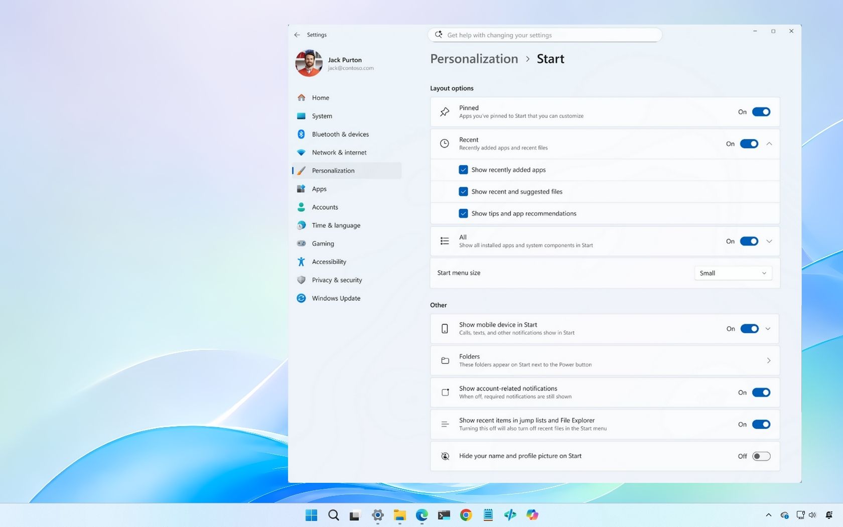 Reference image for: 4 Start menu changes are coming to Windows 11, and they will shape how you use your PC