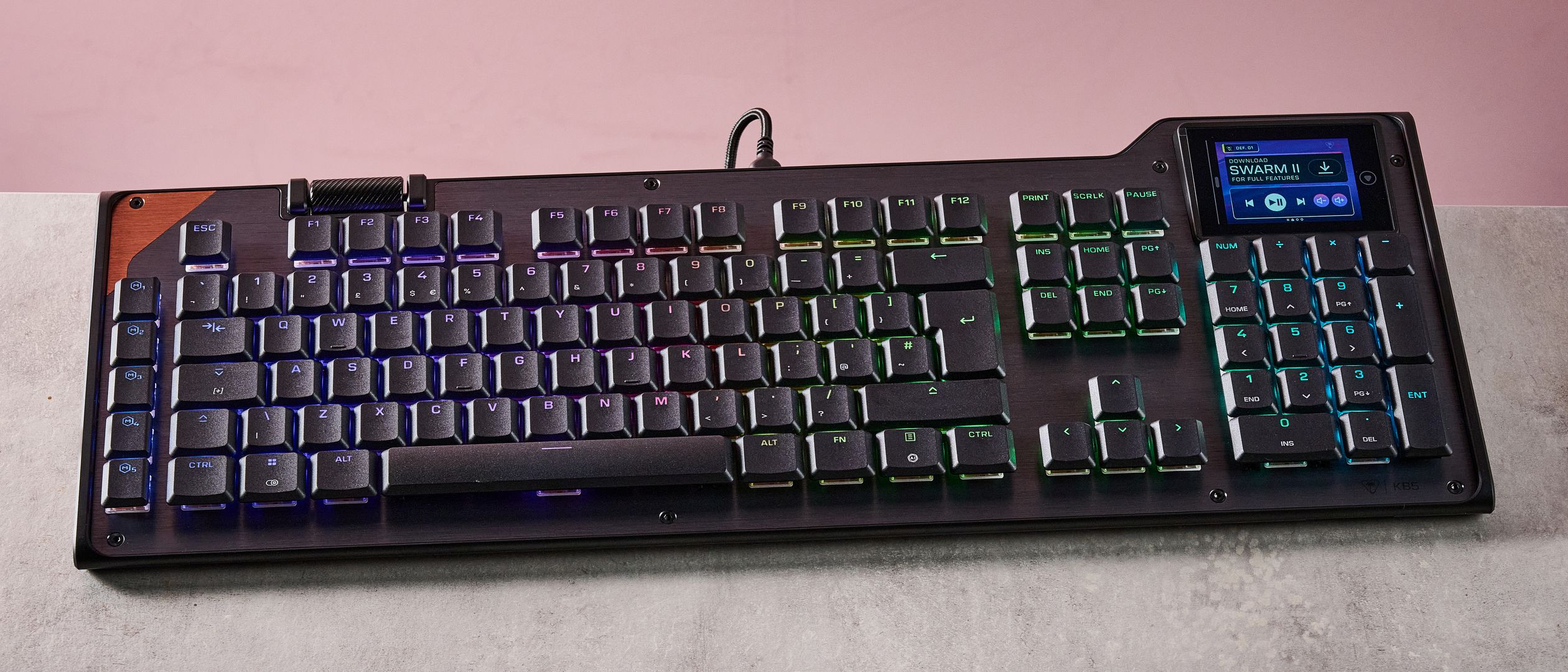 Reference image for: I tested Turtle Beach’s massive mechanical gaming keyboard, and it has the lowest key profile I’ve ever seen — but there’s another feature that steals the show