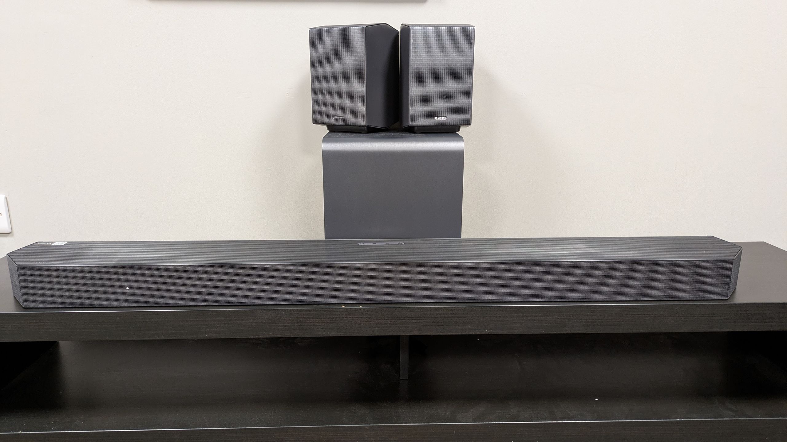 Reference image for: I tested the flagship Samsung HW-Q990H Dolby Atmos soundbar, and while it sticks to the formula of its it in