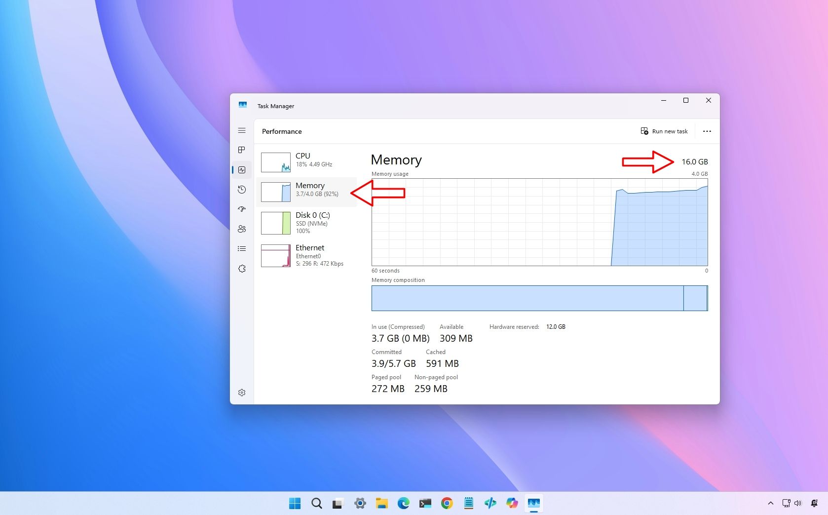 Reference image for: I found a hidden way to limit RAM on Windows 11, and the results were way more surprising than I expected