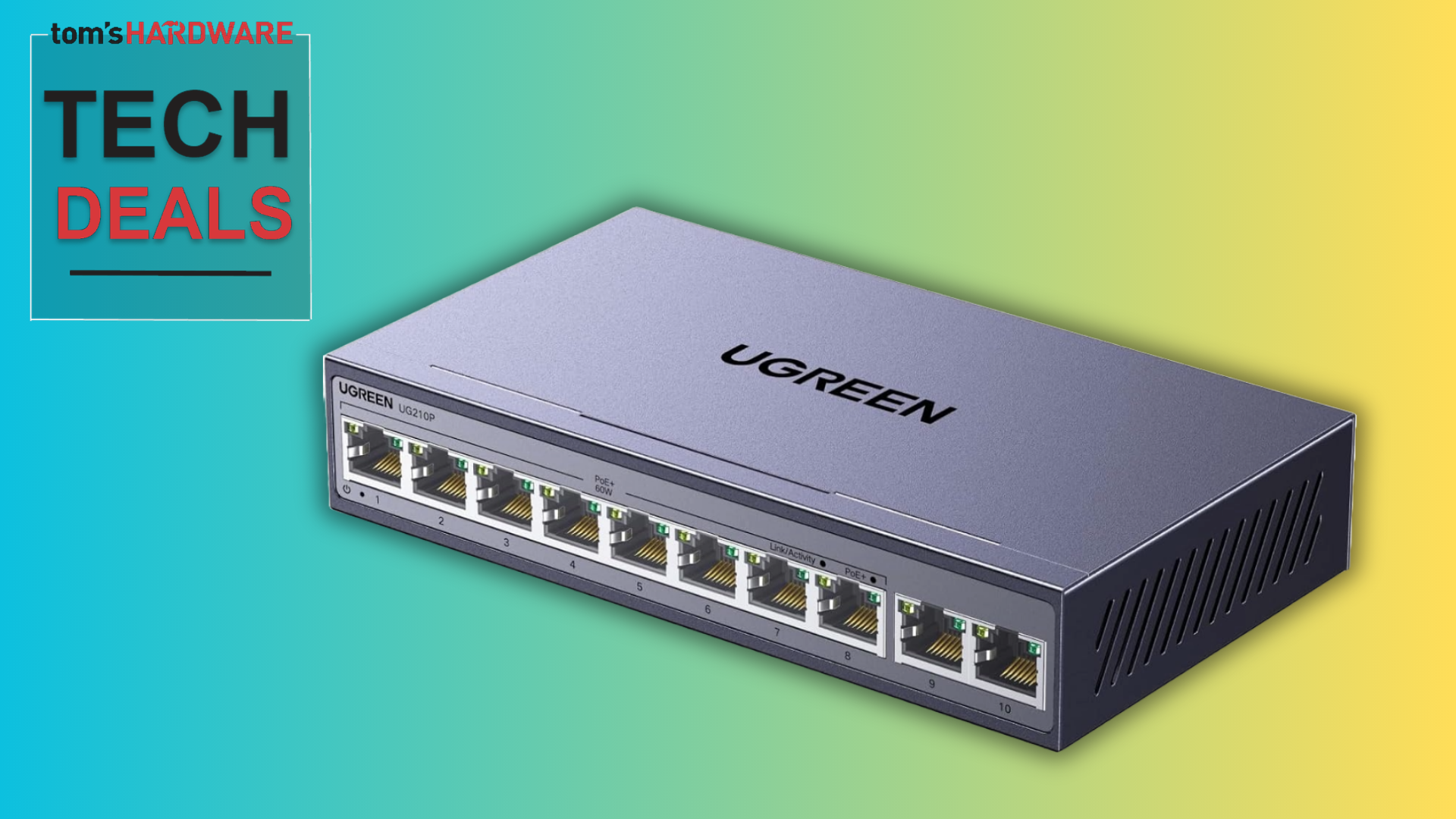 Reference image for: Record-low price on this 10-port PoE+ switch with gigabit speeds and up to 60W of power, save 24%