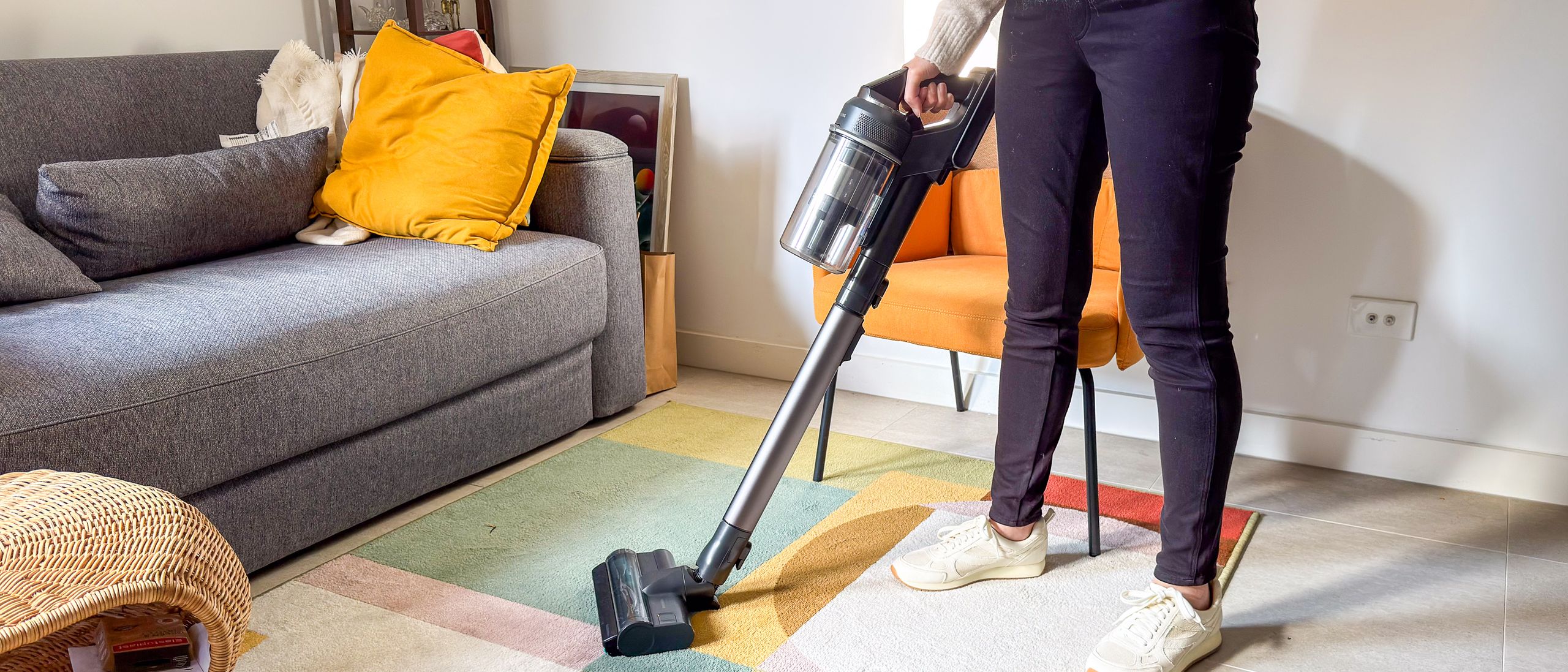 Reference image for: I spent two months cleaning with the Samsung Jet 95S stick vacuum and I’m shocked at how well it performs — and for a good price too