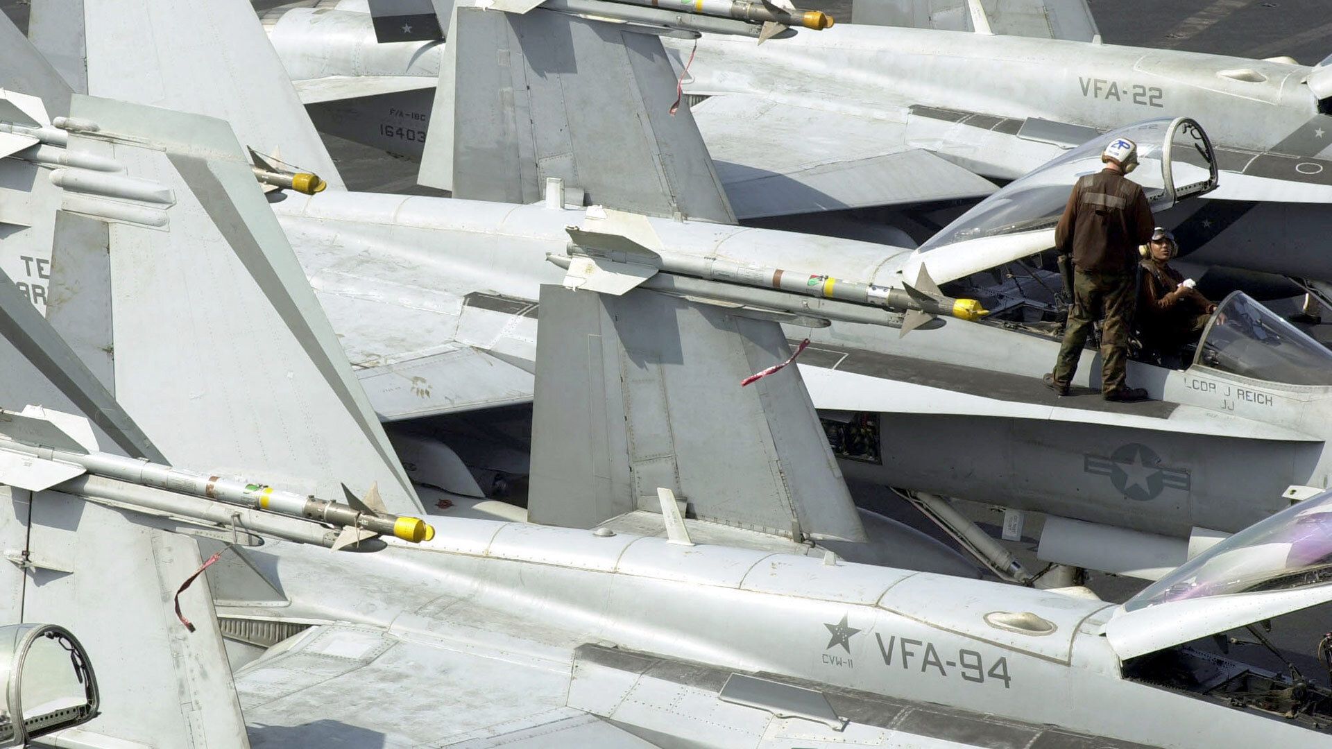 Reference image for: US Navy testing 3D printed fighter jet parts for quick repairs