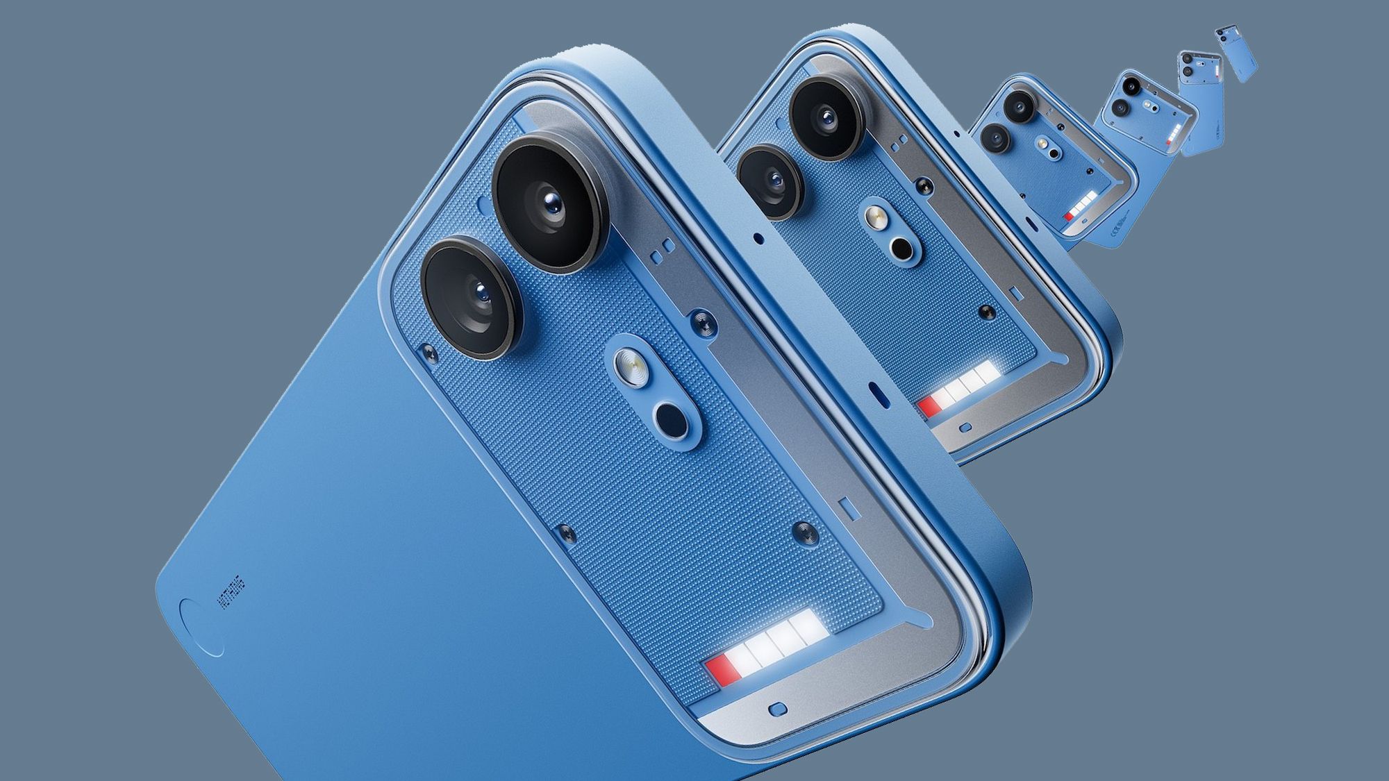 Reference image for: 'Next time, maybe the screws can be outside?': Fairphone pokes fun at the Nothing Phone (4b) for its faux