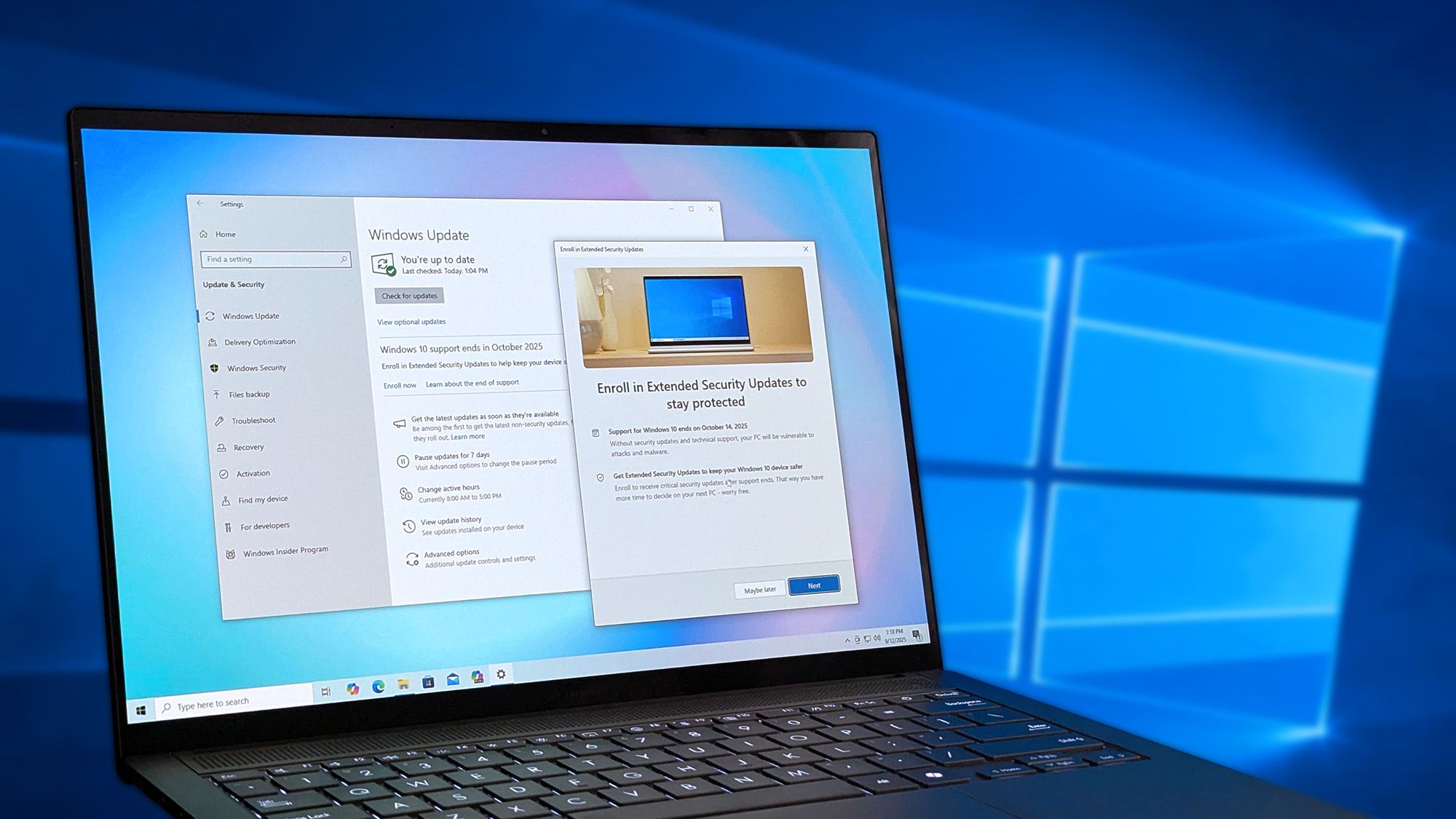 Reference image for: Microsoft quietly extends Windows 10's extra security updates program for free: Users can now stay on 10