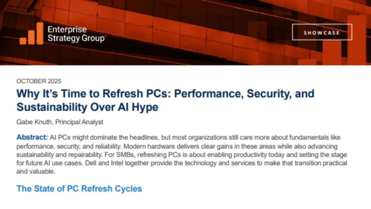Reference image for: Why It’s Time to Refresh PCs: Performance, Security, and Sustainability Over AI Hype