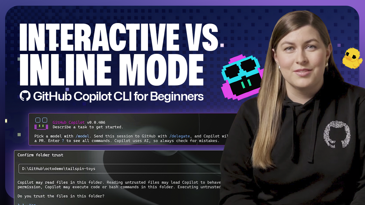 Reference image for: GitHub Copilot CLI for Beginners: Interactive v. non-interactive mode