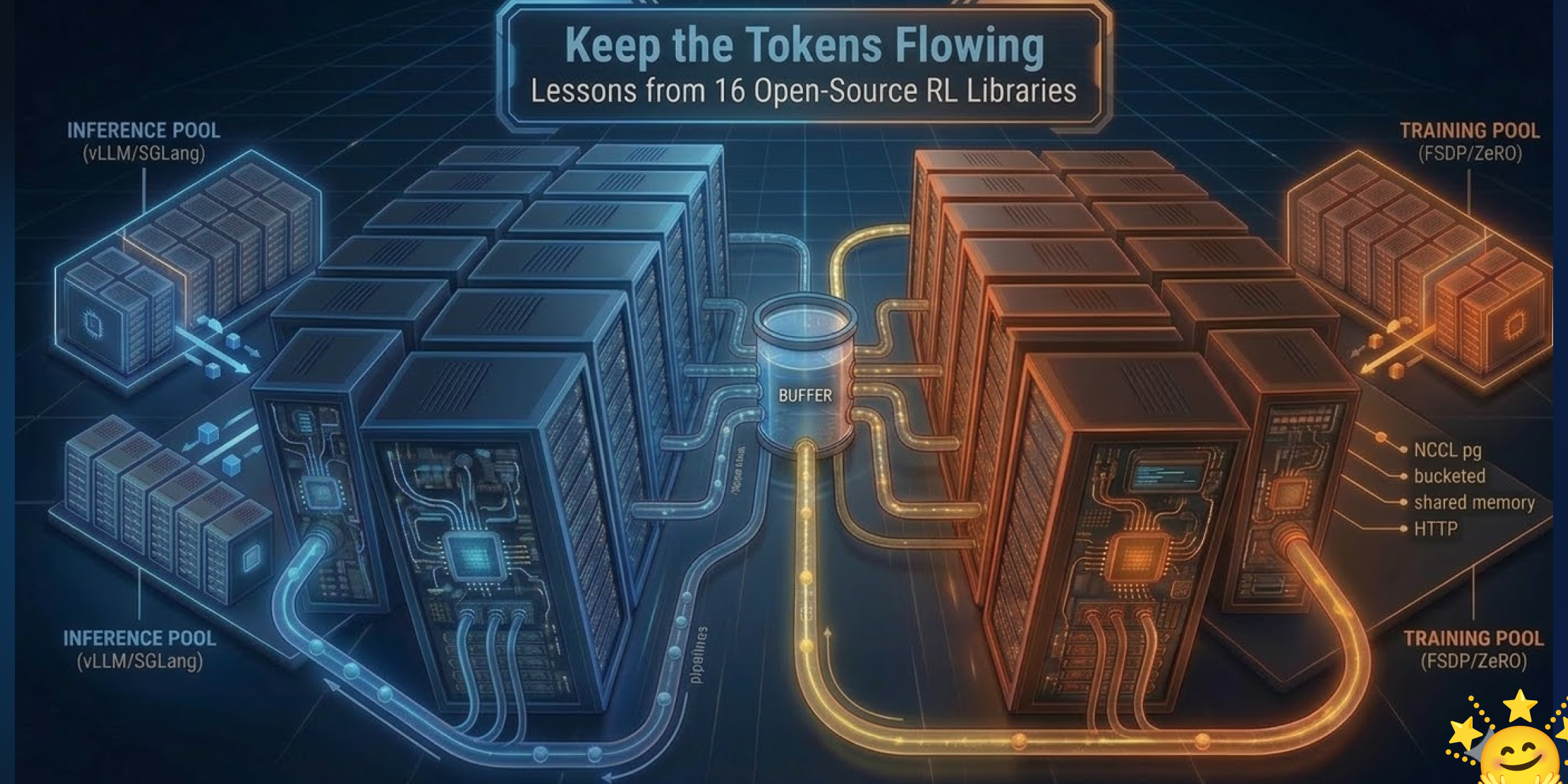 Reference image for: Keep the Tokens Flowing: Lessons from 16 Open-Source RL Libraries