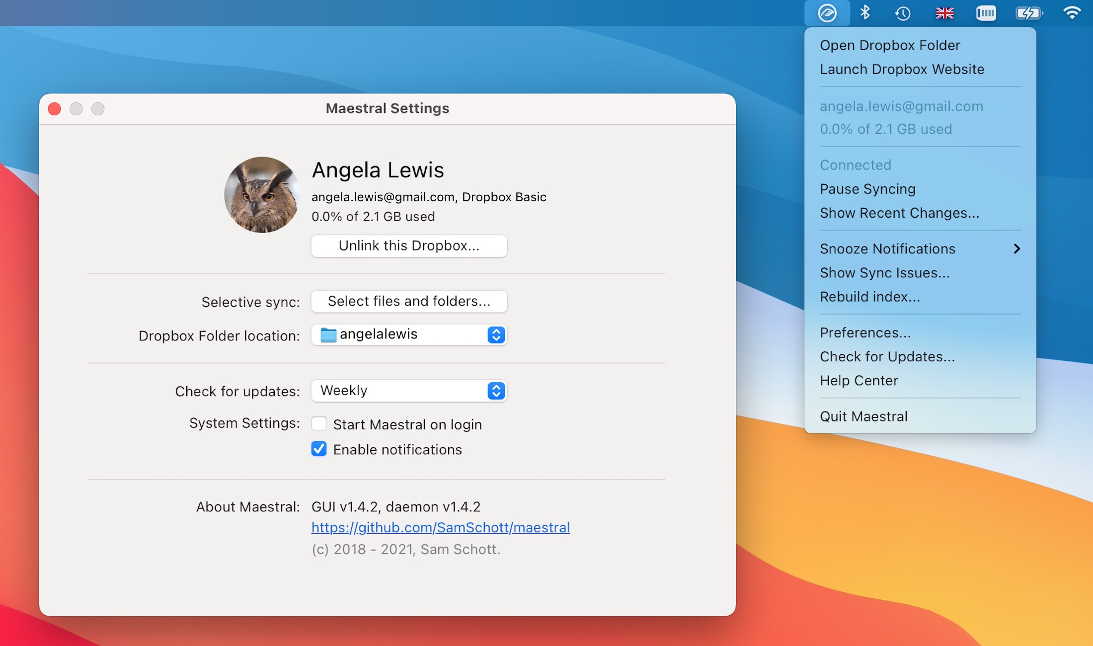 Reference image for: Free Dropbox Client Maestral Will Eventually Stop Working