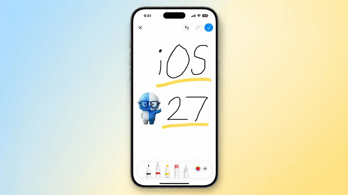 Ảnh tham khảo cho bài: Apple mang bộ công cụ vẽ lên nhiều app mặc định trên iOS 27 và macOS 27: vì sao tín hiệu này đang đậm dần