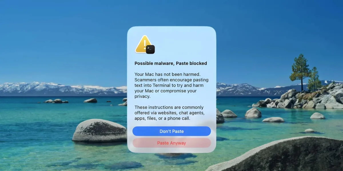 Ảnh tham khảo cho bài: Apple sẽ chặn hoặc cảnh báo malware khi anh em dán lệnh Terminal "không rõ nguồn gốc, bây bạ"