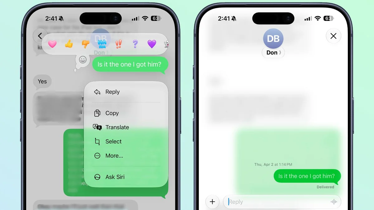 Ảnh tham khảo cho bài: iOS 27 Beta 2 nhắn tin với Android ngon hơn rồi nè anh em, phản hồi được từng câu luôn