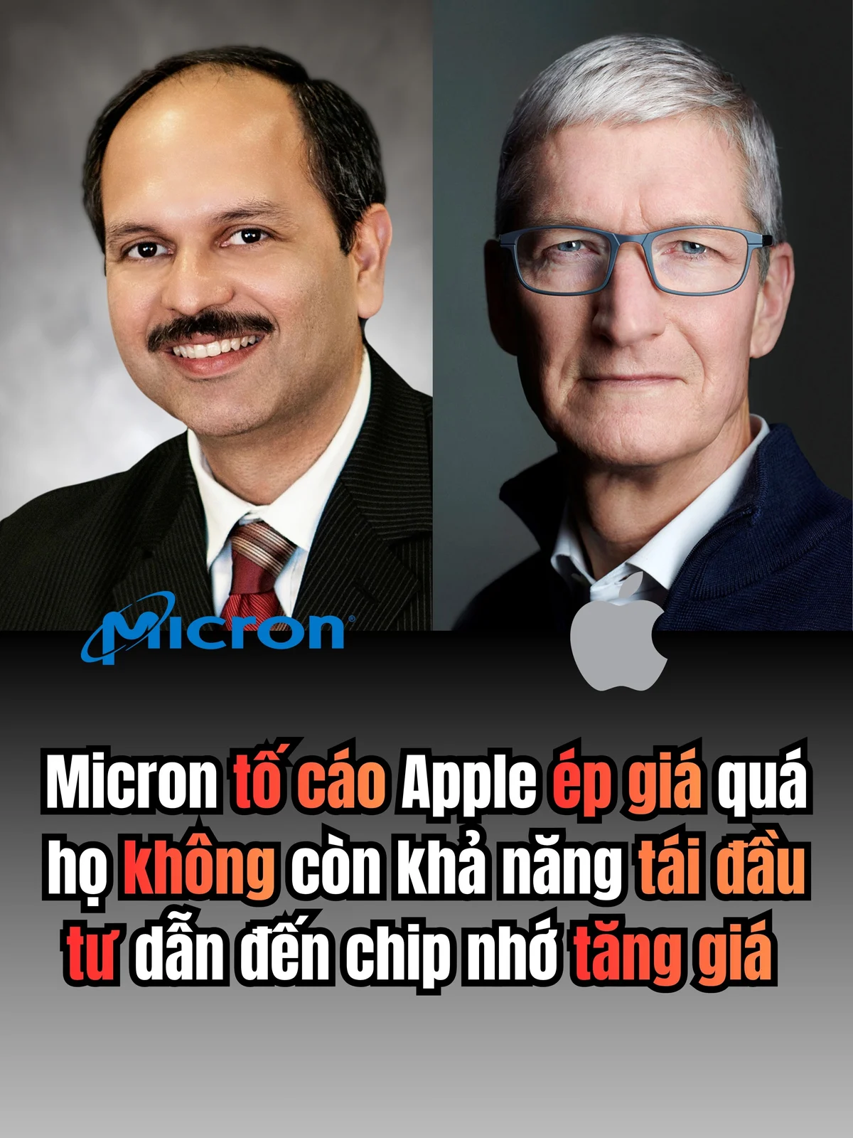 Ảnh tham khảo cho bài: Micron tố cáo Apple cũng là nguyên nhân dẫn đến giá chíp nhớ tăng vọt