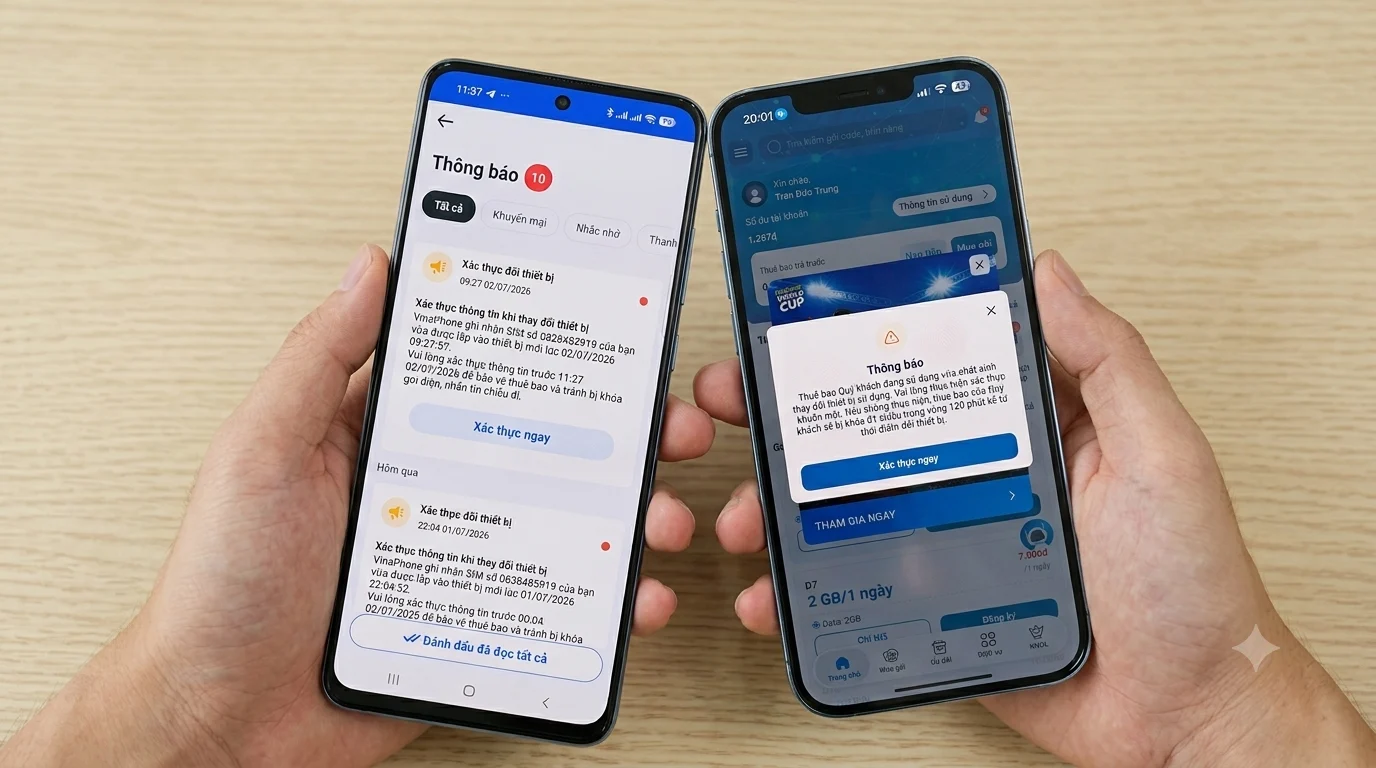 Ảnh tham khảo cho bài: Đổi SIM sang thiết bị mới chỉ cần xác thực khuôn mặt qua app, nếu thuê bao đầy đủ thông tin