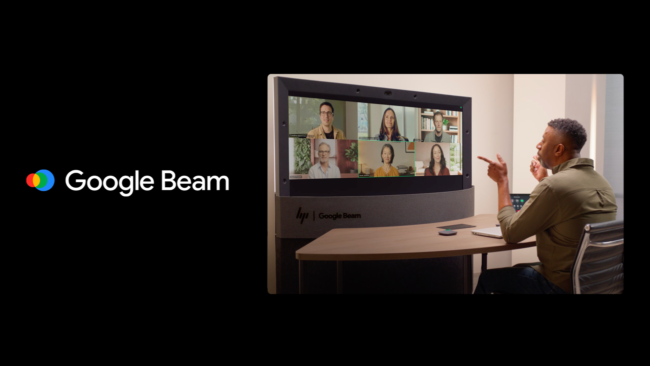 Reference image for: A new experiment brings better group meetings to Google Beam: why users should pay attention