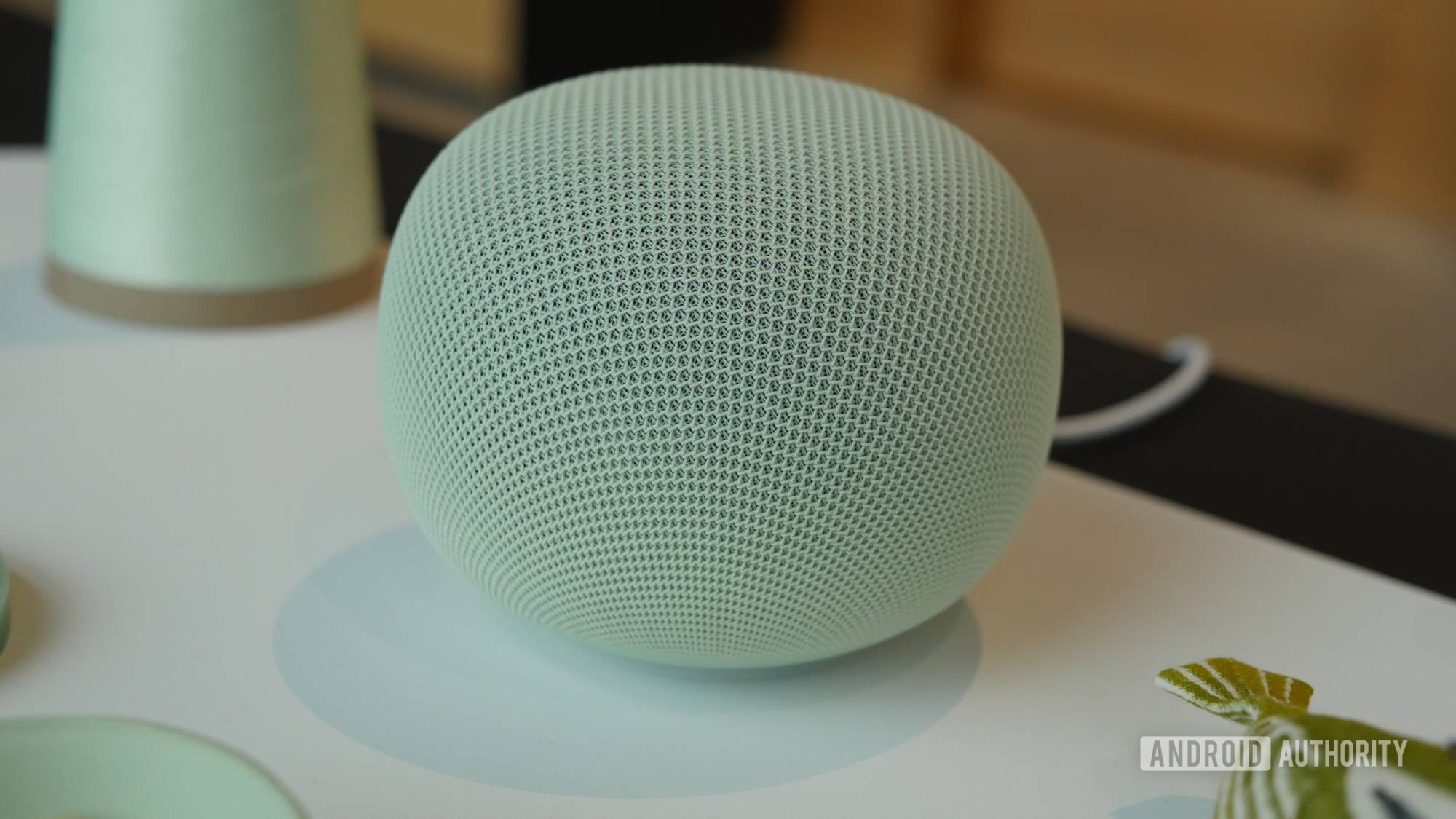 Reference image for: Google Home Speaker unboxed early, revealing an unfortunate hardware decision