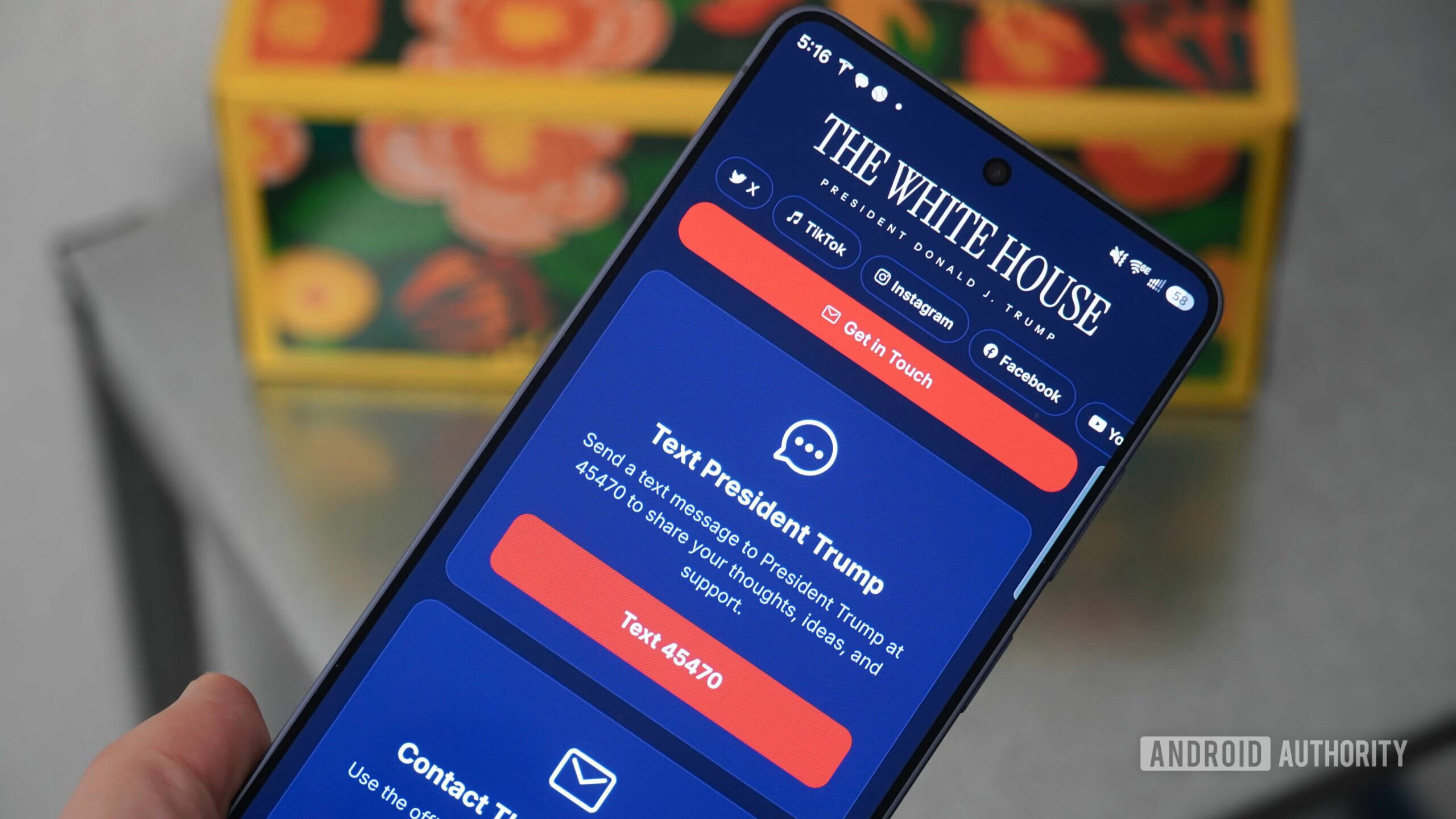 Reference image for: The White House’s dodgy app is being pushed to even more official government devices
