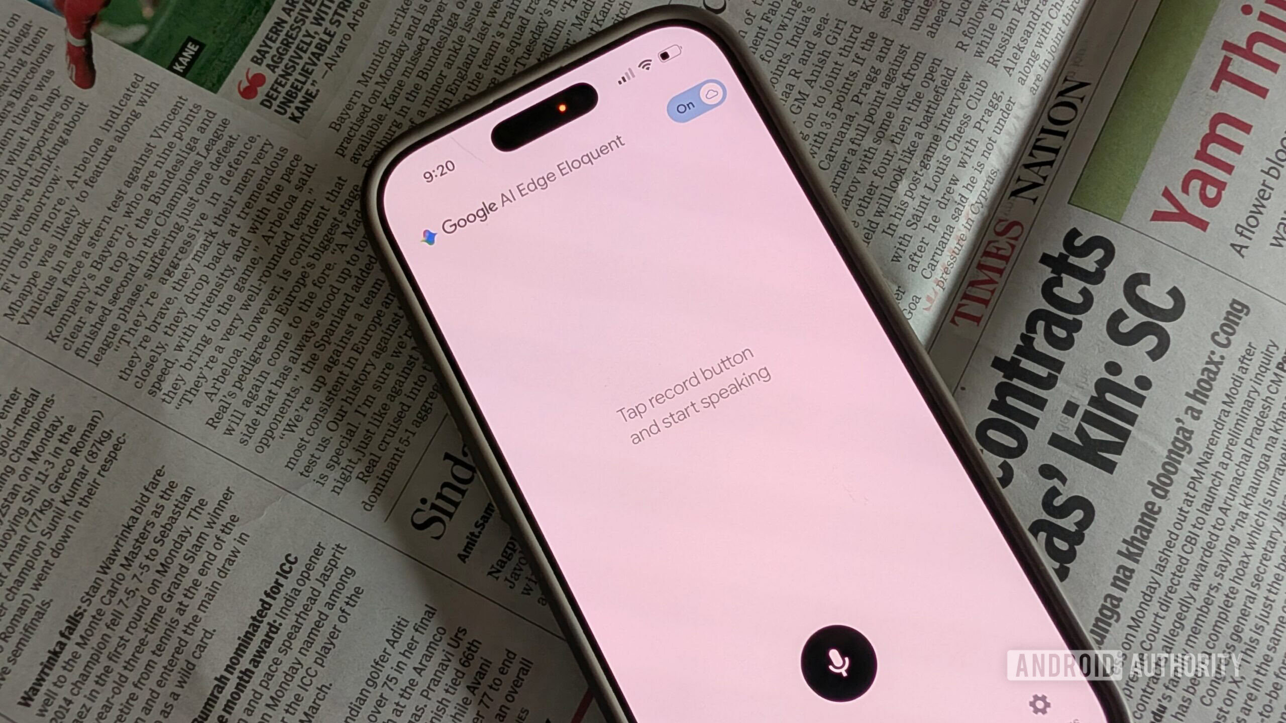Reference image for: Google just dropped a new dictation app that automatically fixes what you meant to say