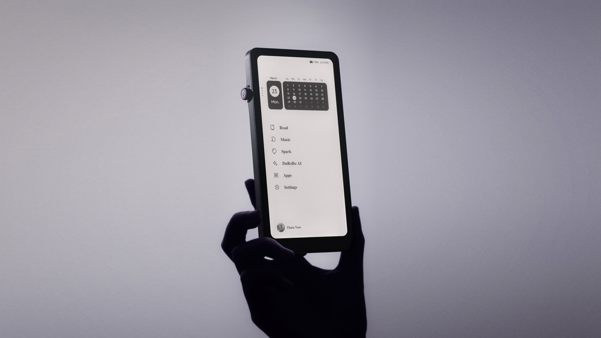 Reference image for: This unusual ‘everything e-reader’ runs Android and lets you navigate with a knob